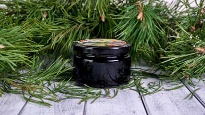 Конфитюр из лесной - дикорастущей черники и клюквы 240 гр