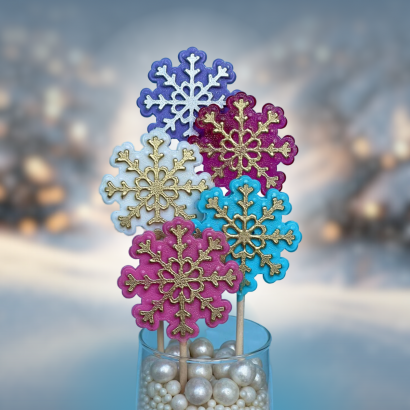 Леденцы на палочке с декором