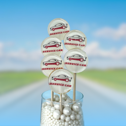 Леденцы на палочке с логотипом