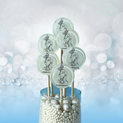 Леденцы на палочке с логотипом