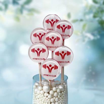 Леденцы на палочке с логотипом