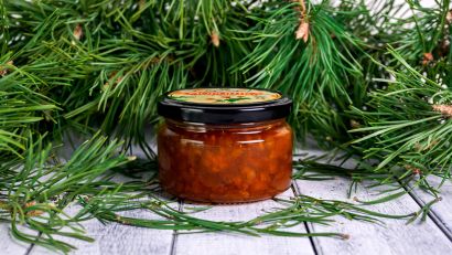 Морошка лесная - дикорастущая в сахаре 250 гр