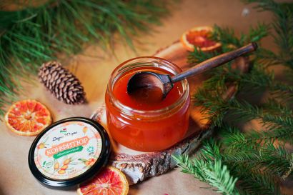 Конфитюр из лесной - дикорастущей облепихи 240 гр 