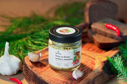 Пате из боровых белых грибов с овощами 170гр 