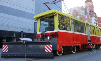 Путеочиститель на базе трамвая ( под заказ)