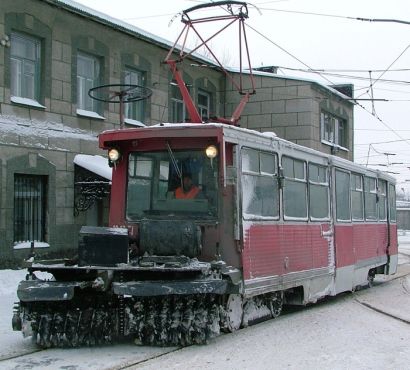 Путеочиститель на базе трамвая ( под заказ)