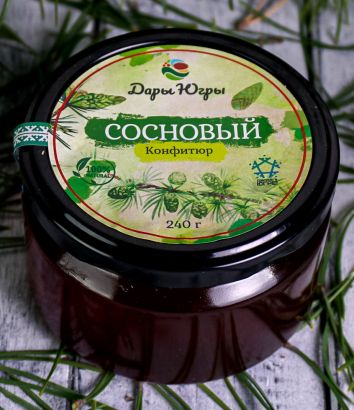 Конфитюр сосновый из молодых сосновых шишек 240 гр 
