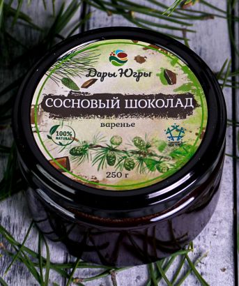 Сосновый шоколад из молодых сосновых шишек и какао 250 гр