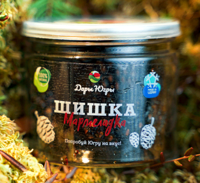 Молодая вяленая сосновая шишка в сосновом сиропе "Шишка мармеладка" 60 гр