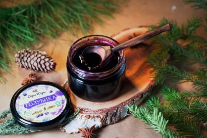 Варенье из лесной - дикорастущей голубики 250 гр 