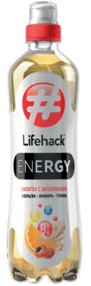 Витаминизированный напиток без газов LIfehack FITNTSS и LIfehack ENERGY без красителей с пищевыми волокнами
