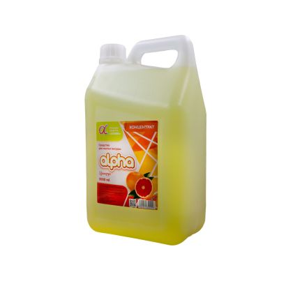 Средство для мытья посуды Альфа цитрус 5л  (канистра)