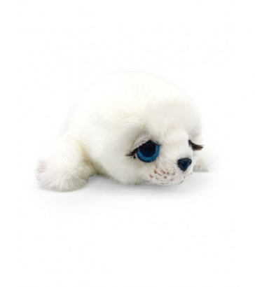 Мягкая игрушка нерпа Байкал с ресницами, 25см, Mi030