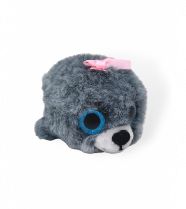 Мягкая игрушка нерпа «Пушистик», мини, серый, Mi193