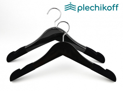 Вешалки-плечики для одежды премиум из натурального дерева PLECHIKOFF