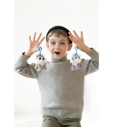 Брелок собака Хаски, 10 см, Mi035