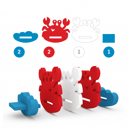 Игрушка-конструктор для купания Краб