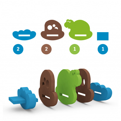 Игрушка-конструктор для купания Черепаха