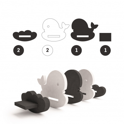 Игрушка-конструктор для купания Кит