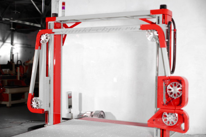 Станок ЧПУ для резки пенопласта и поролона с абразивной струной (Поролонорез-2) (1100x2100x 1100)