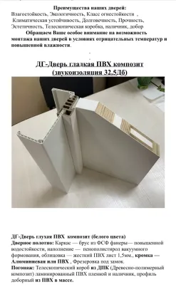 Влагостойкие двери ДПК