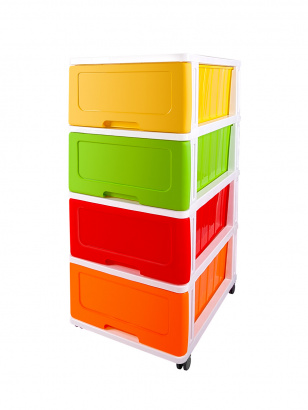 Комод 4-х секционный (40*50cm) с рисунком