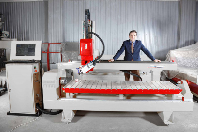 Балясинный станок ЧПУ по дереву и камню 757-2 (1500x300x300x360°)