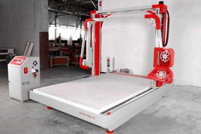 Станок ЧПУ для резки пенопласта и поролона с абразивной струной (Поролонорез-1) (1100x1100x 1100)