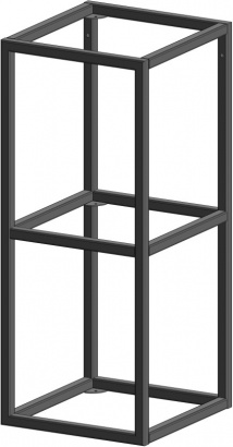 Стеллаж навесной 720х600х320 3 полки, муар RAL 9005