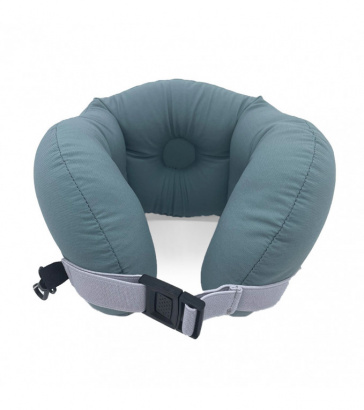 Подушка для перелетов с карабином, зеленая, Mi187