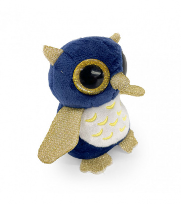 Брелок совы, синий, 11 см, Mi110