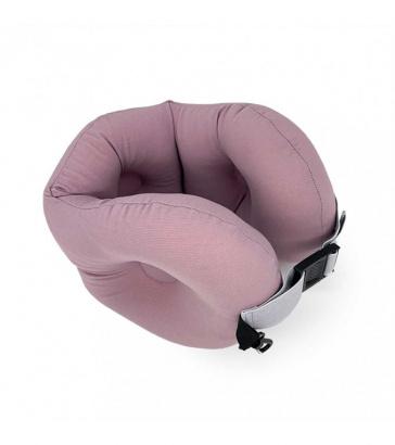 Подушка для перелетов с карабином, лиловая, Mi173
