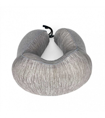 Подушка для перелетов с эффектом памяти, серый меланж, Mi154