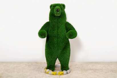 Топиарная фигура медведь цирковой, размер М, H=200 см - газон DELUXE