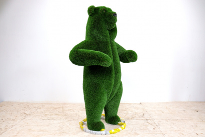 Топиарная фигура медведь цирковой, размер М, H=200 см - газон DELUXE