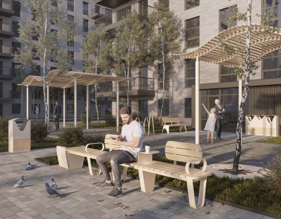 Скамья парковая MONOCHROME (Монохром)