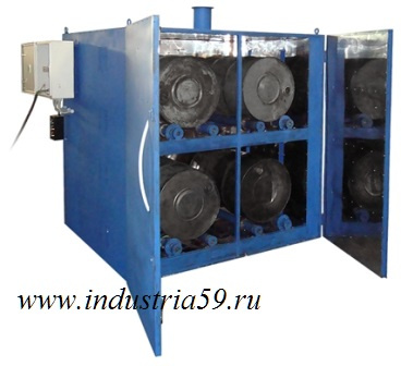 Камера разогрева веществ в бочках и др. таре