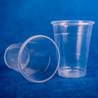 Стаканчик одноразовый 200 мл пластиковый прозрачный Эконом 100/42/4200