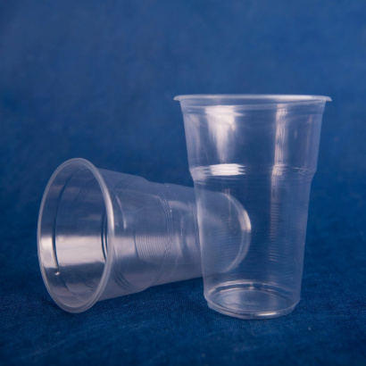 Стакан одноразовый 500 мл пластиковый Факел прозрачный Эконом 100/20/2000