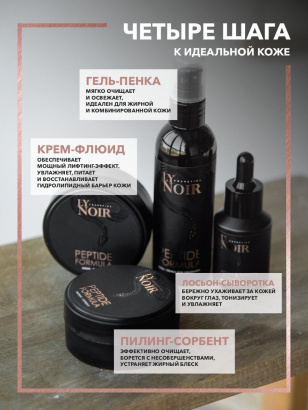 Лосьон-сыворотка для кожи вокруг глаз серия LY NOIR COLLAGEN & PEPTIDE FORMULA 50 мл