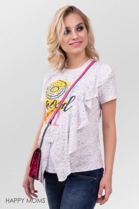 Майка для будущих мам с принтом