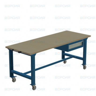 Верстак слесарный Т-20С ТПВ-1 / 2 / 3 выдвижных ящика на колесах