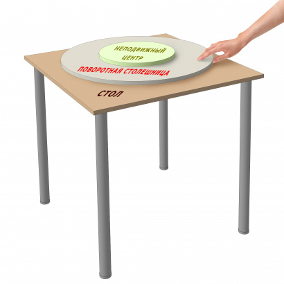 Механизм для сборки поворотного стола с неподвижным центром