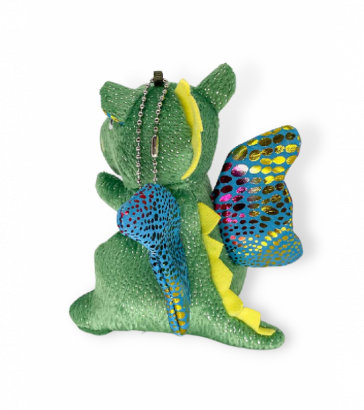 Брелок Дракон, зеленый, 13см, Mi132