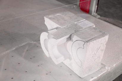 Станок ЧПУ для резки пенопласта и поролона с абразивной струной (Поролонорез-2) (1100x2100x 1100)