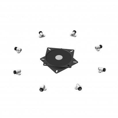 Механизм + ролики для сборки большого поворотного стола с тихим вращением