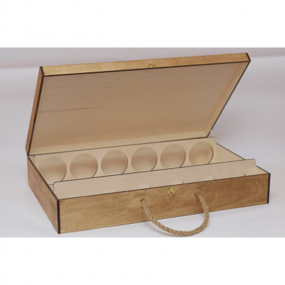 Деревянный ящик кейс для бутылок