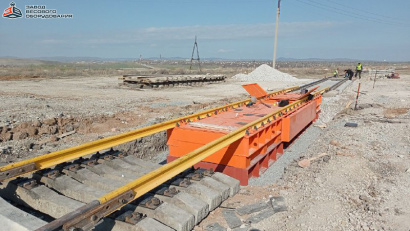 Железнодорожные вагонные весы ВТВ-С для повагонного взвешивания в статике 60 тонн