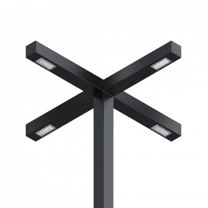 Парковый светильник SVETHOLL Альдебаран 4 головы 90 градусов