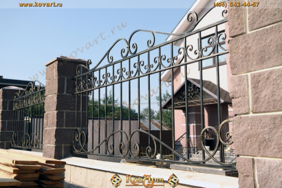 Ковано-сварной секционный забор